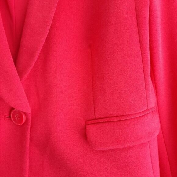 RICKI'S / Stretch One Button Closure Blazer Jacket Pink Sz S Flawed - Picture 7 of 14